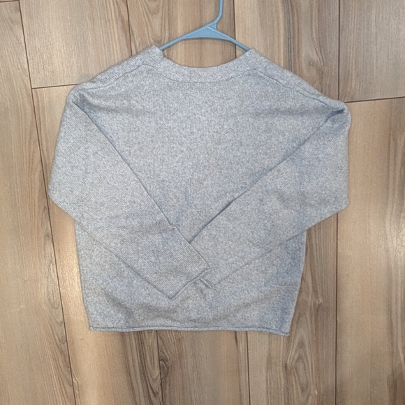 Light Gray Button-Up Cardigan - Picture 2 of 2